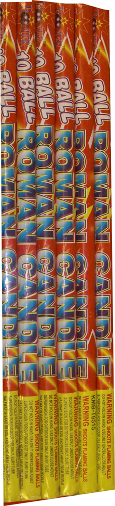 10 ball roman candles 
